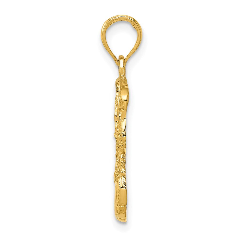 Gold Polished Basketball Pendants