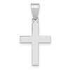 Gold Polished Flat Latin Cross Pendant