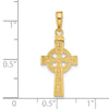 14k Reversible GOD IS LOVE Celtic Cross Pendant