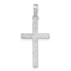 14K White Gold Latin Cross Pendant
