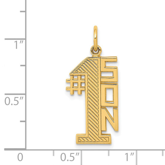 14k #1 SON Charm