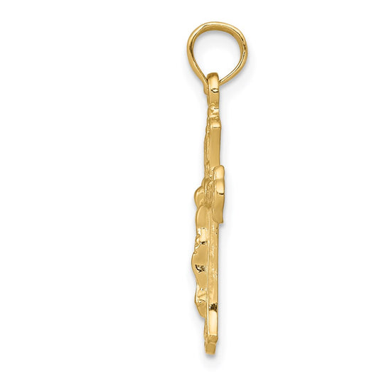 14k INRI Crucifix Charm