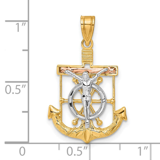 Gold Mariner Crucifix Pendants