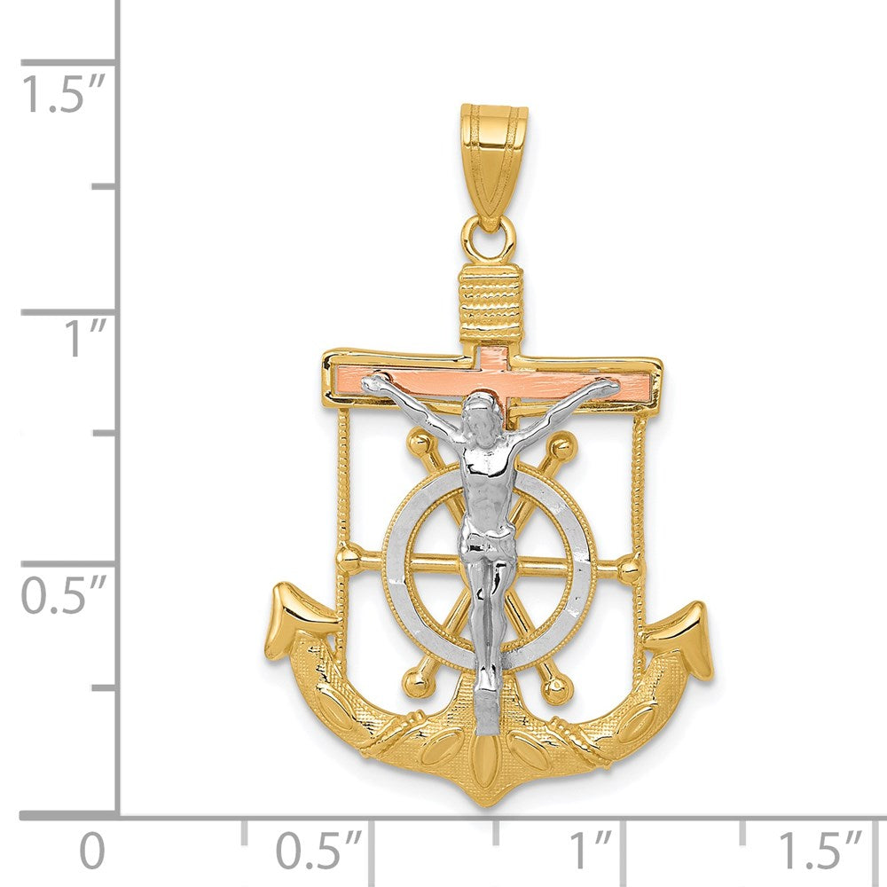 Gold Mariner Crucifix Pendants