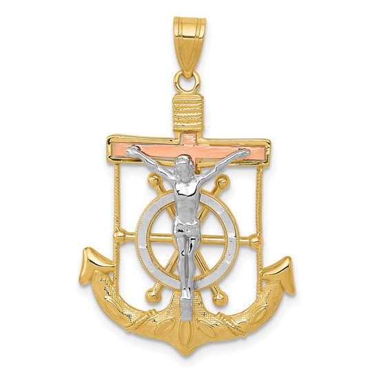 Gold Mariner Crucifix Pendants