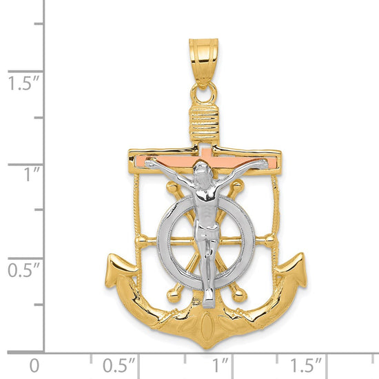 Gold Mariner Crucifix Pendants