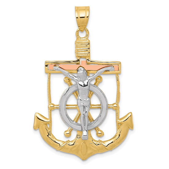 Gold Mariner Crucifix Pendants