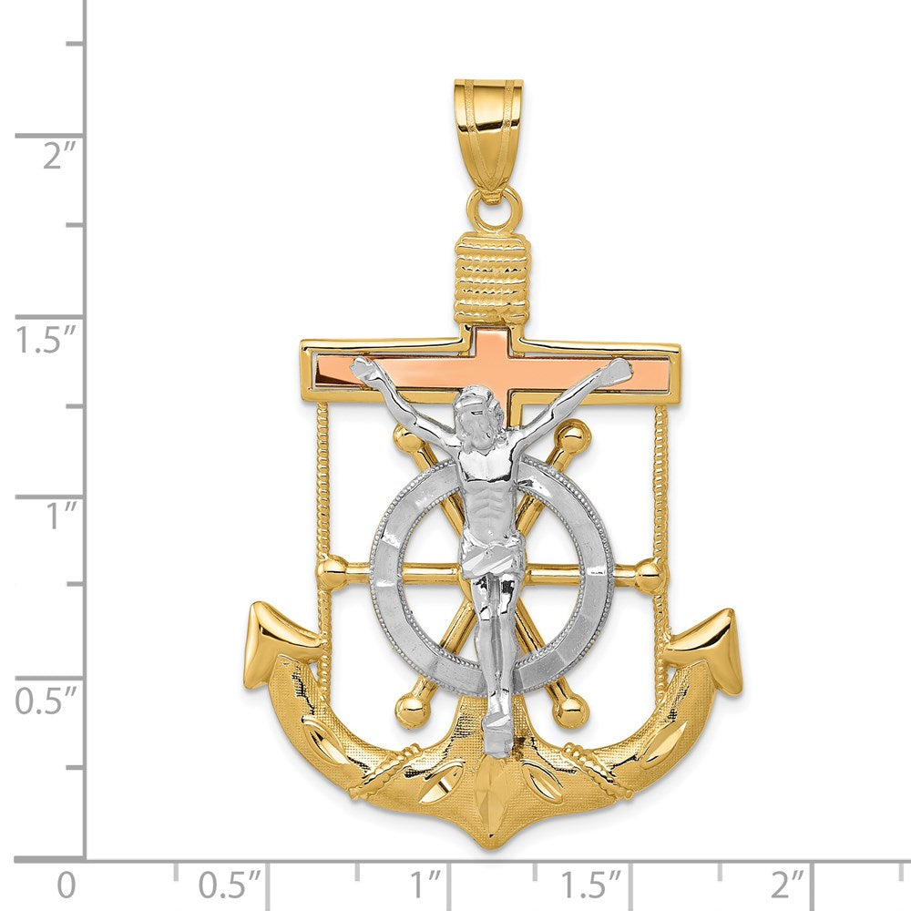 Gold Mariner Crucifix Pendants