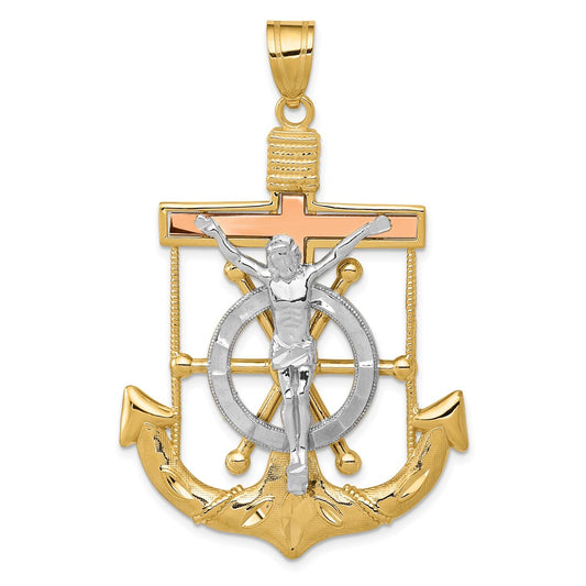 Gold Mariner Crucifix Pendants