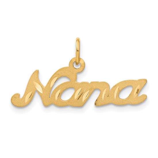 Gold Satin NANA Charm