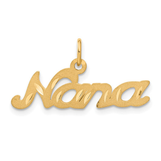 Gold Satin NANA Charm