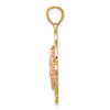 14k Two-tone Our Lady of Guadalupe Pendant