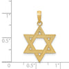 14k Textured Star of David Pendant