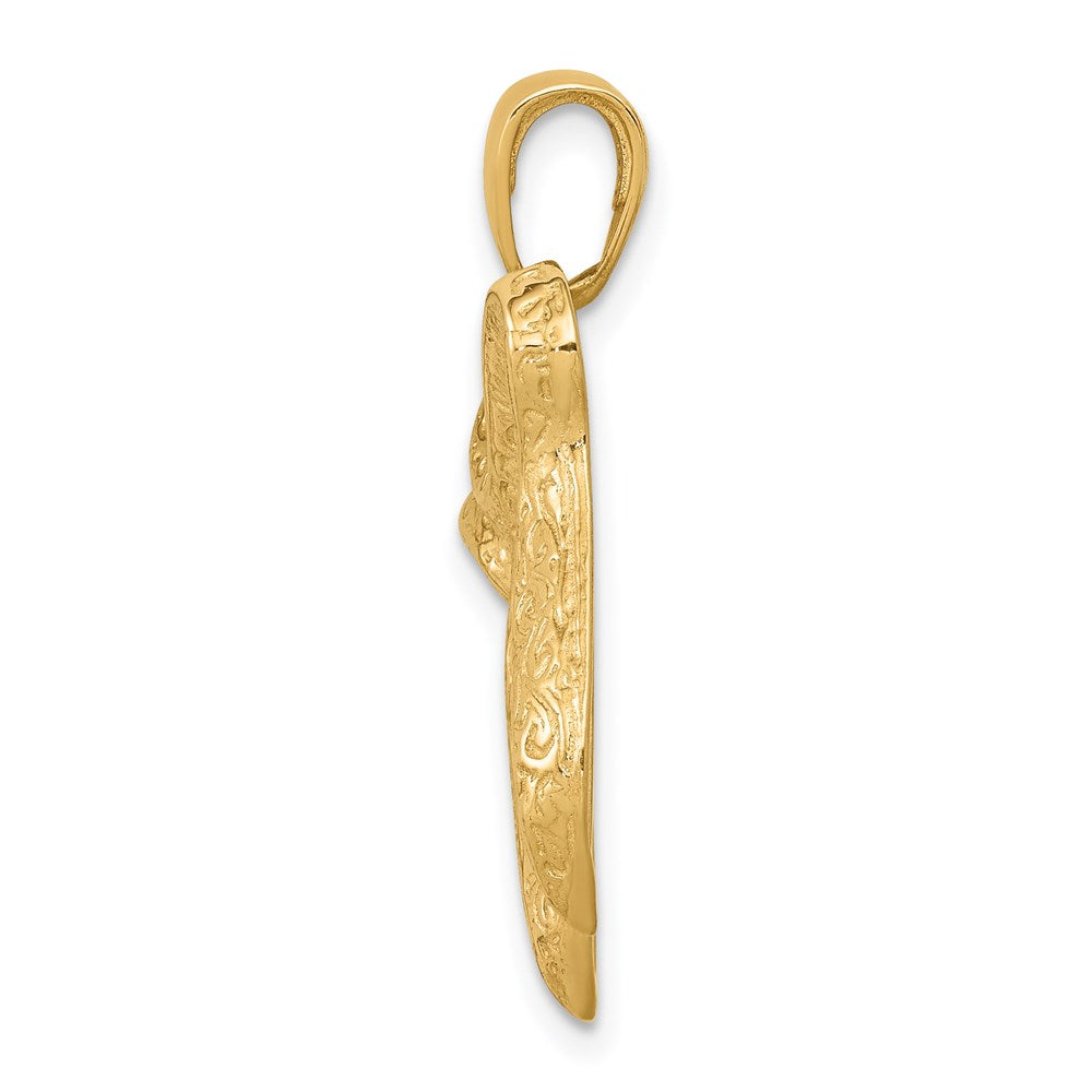 Gold Textured Chai Pendants