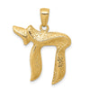Gold Textured Chai Pendants