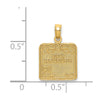 14k BIRTH CERTIFICATE Charm