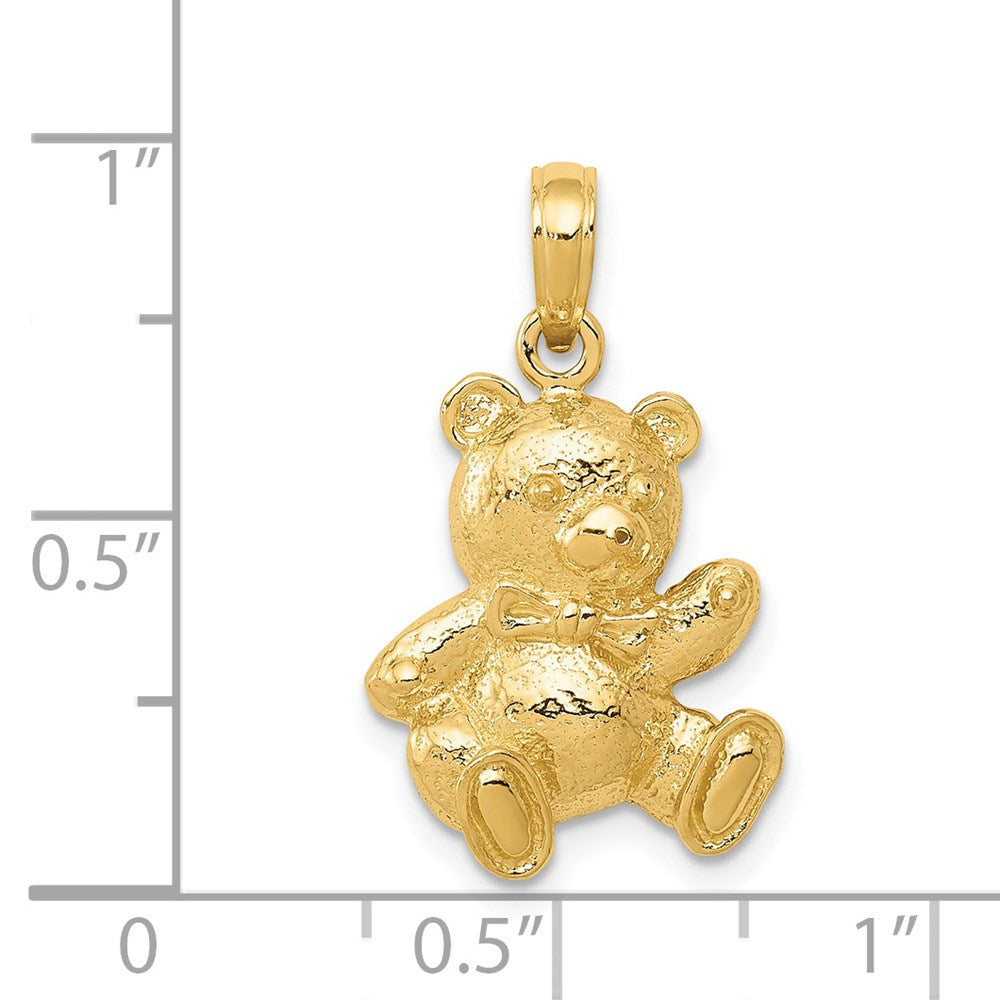 Gold Teddy Bear Pendant