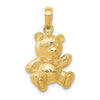 Gold Teddy Bear Pendant