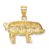 Gold Polished Farm Animal Pendants