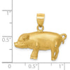 Gold Polished Farm Animal Pendants