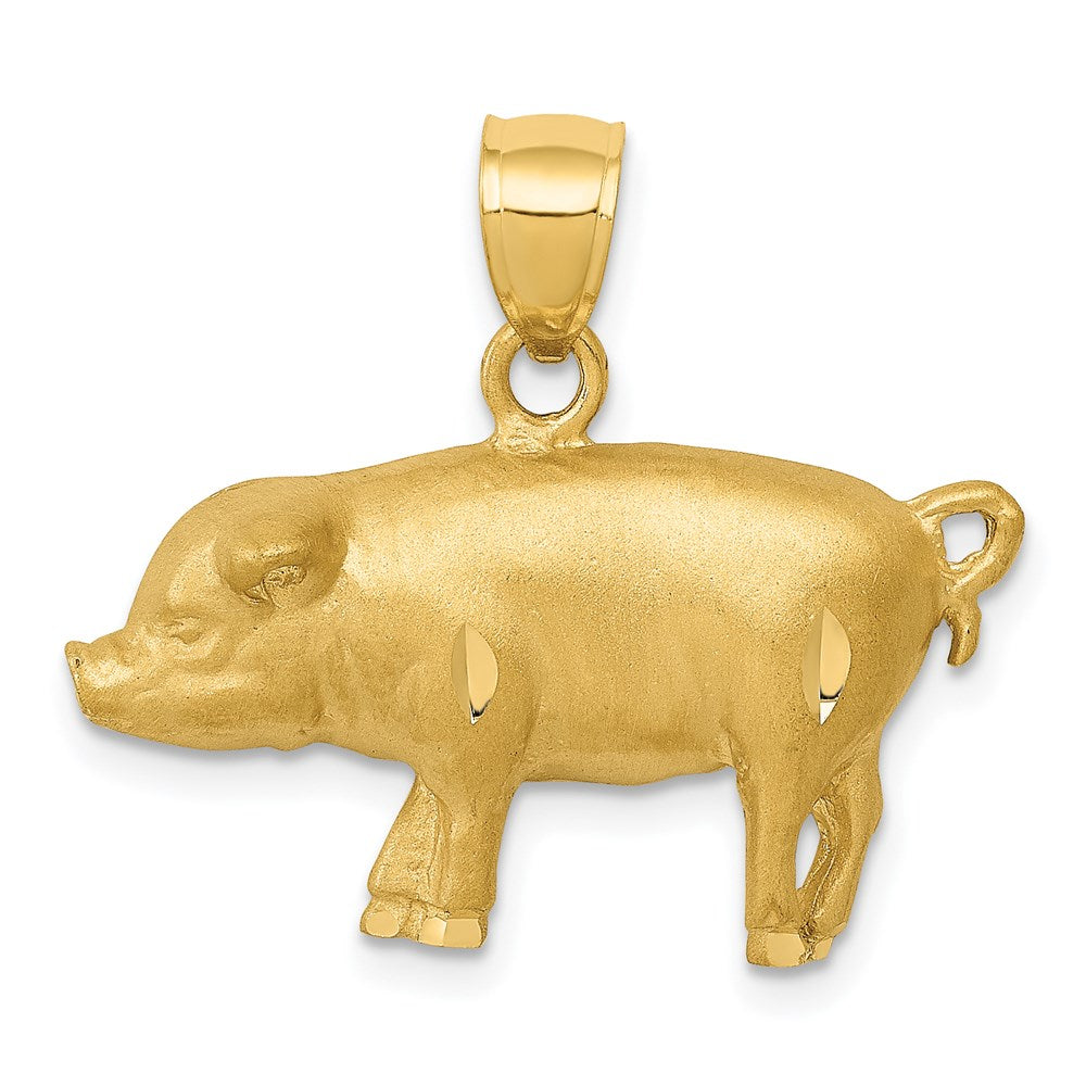 Gold Polished Farm Animal Pendants