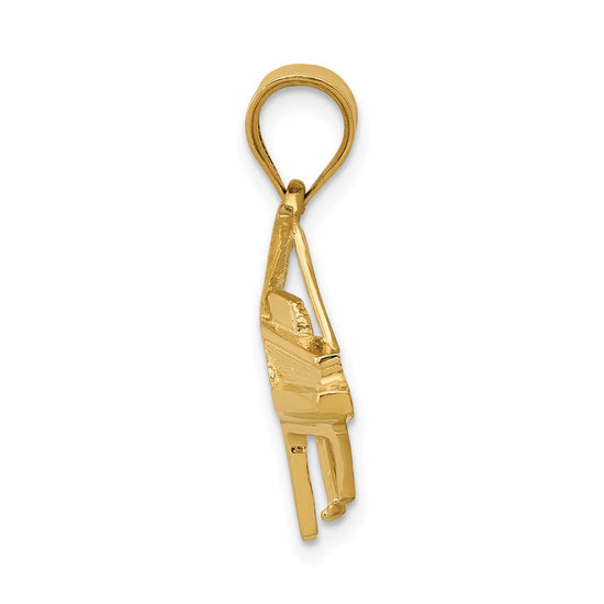 14k Baby Grand Piano Charm