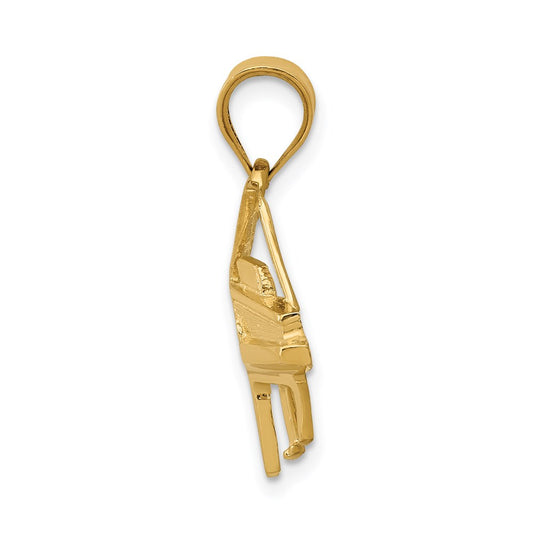14k Baby Grand Piano Charm
