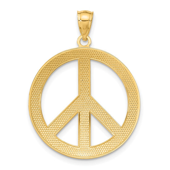 14k Peace Sign Pendant