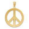 14k Peace Sign Pendant