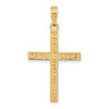 14K Reversible FAITH HOPE LOVE GREATEST LOVE Cross Pendant