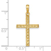 14K Reversible FAITH HOPE LOVE GREATEST LOVE Cross Pendant