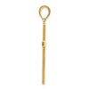 14K Solid Reversible Latin Cross Pendant