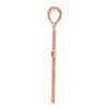 14K Rose Gold Stick Cross Pendant