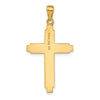 14K Solid Cross Pendant
