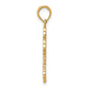 14K Budded Cross Pendant