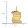 14k DIPLOMA Engravable Charm
