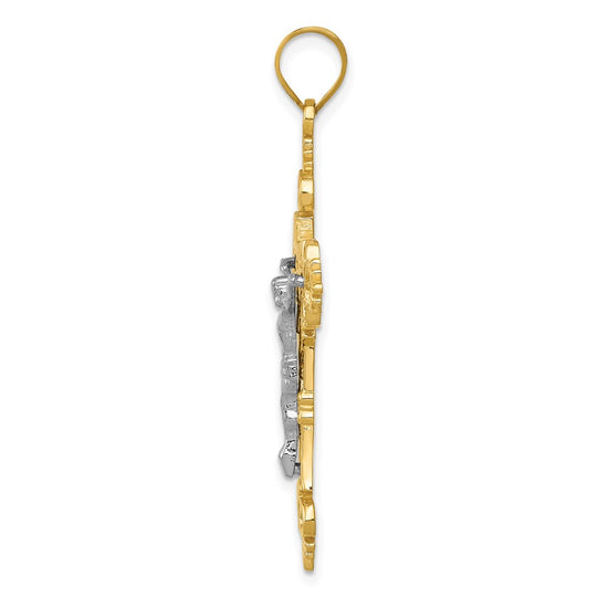 Gold INRI Crucifix Pendants