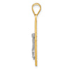 Gold Two-tone Crucifix Pendant