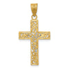 Gold Two-tone Crucifix Pendant