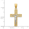 Gold Two-tone Crucifix Pendant