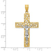 Gold Two-tone Crucifix Pendant