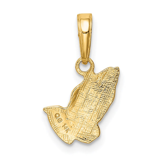Gold Praying Hands Pendants