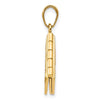 14K 3-D SERENITY PRAYER Book with Moveable Pages Pendant