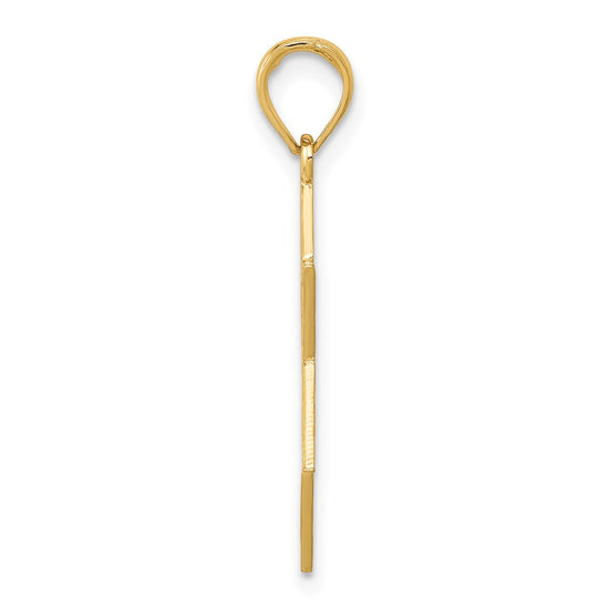 14K Star of David with Menorah Pendant