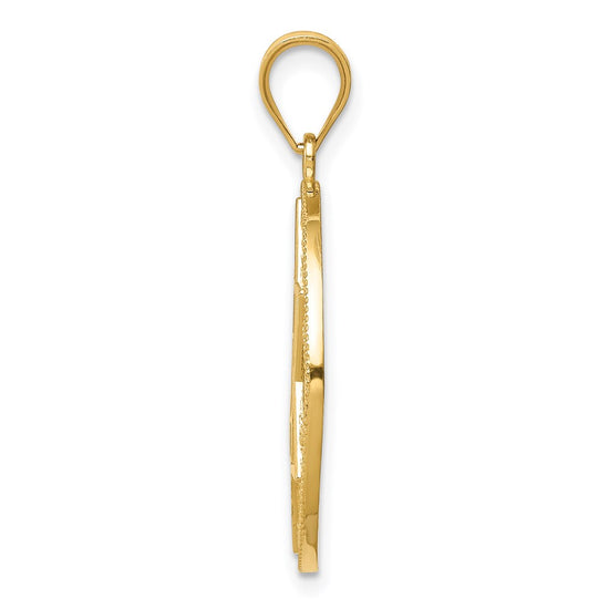 14k Star of David Circles Pendant