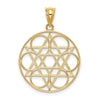 14k Star of David Circles Pendant