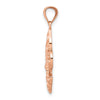 14k Rose Gold Fleur de lis Pendant