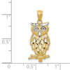 Gold Polished Owl Pendants