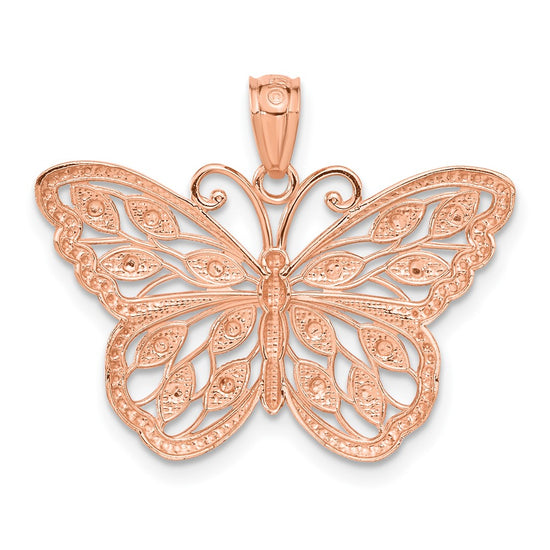 Gold Polished Butterfly Pendants