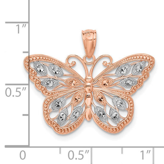 Gold Polished Butterfly Pendants
